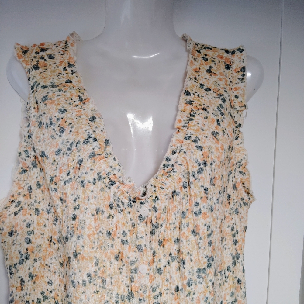 Wonderly Sleeveless Button Front Blouse Sz-1x - Picture 3 of 5